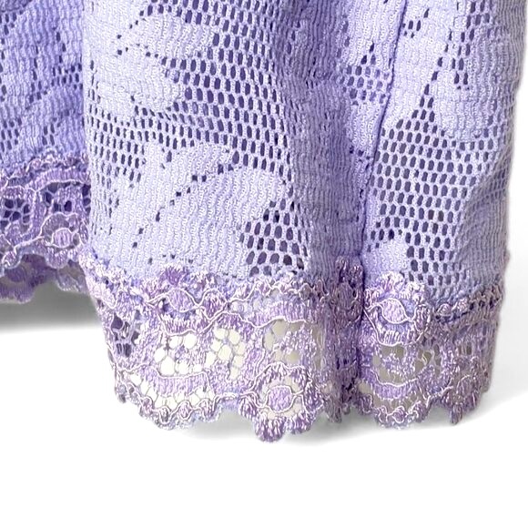 Victoria's Secret Women’s Light Purple Shear Lace See Through Chemise Top - Picture 3 of 5